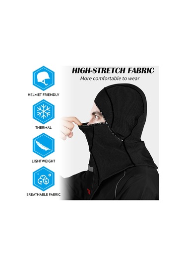 Geeksen Kışlık Poliester Islaklıklı Kolluk - 360 Isı Sağlama, Yansıtıcı Şerit, Kask Uyumlu, Unisex Gri Gri