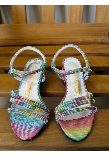 Gala Taş İşlemeli Çocuk Topuklu Ayk. Çok Renkli