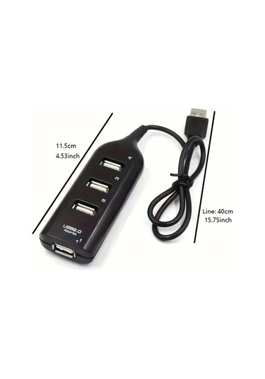 Fochsia 1 Adet Hızlı 4 Port Usb 2.0 Hub Dağıtıcı Mikro Usb Çoklu Bağlantı Noktası Adaptörü Beyaz