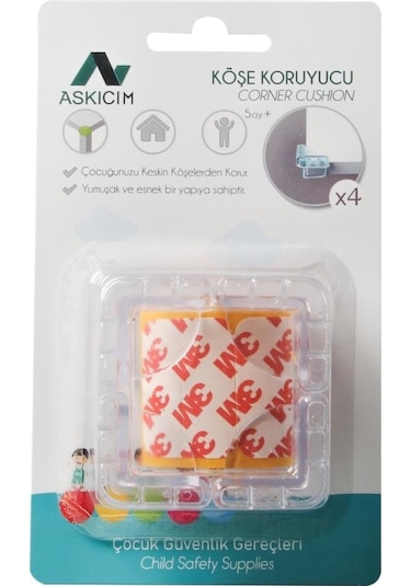 Askıcım Köşe Koruyucu 996-dek. Ms996 6428 Şeffaf