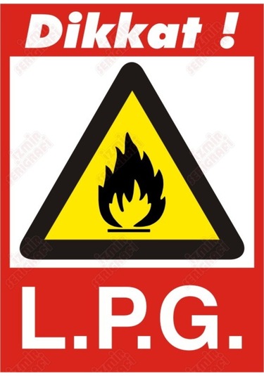 Dikkat Lpg Levhası