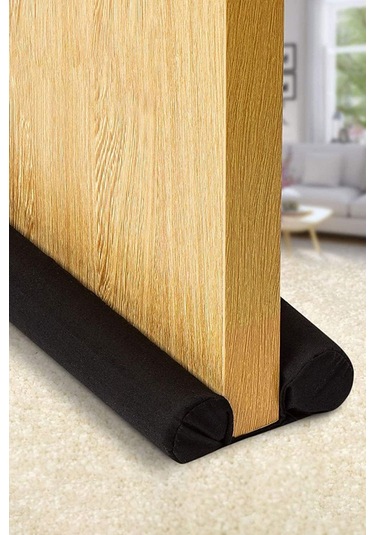 Siyah Yıkanabilir Kapı Altı Toz Böcek Rüzgar Önleyici 3'lü Set