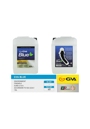 Gva Gva Blue Sıvısı 10 Lt Euro 4-5 / Binek Euro 6 Hunili Ambalaj IS00-GVA 9931111