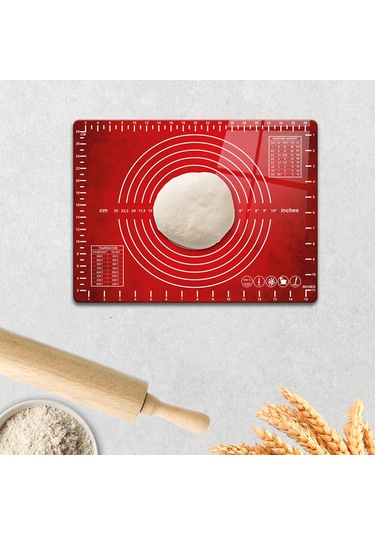 Cam Hamur Açma Matı Kırmızı Doku 30cm X 40cm