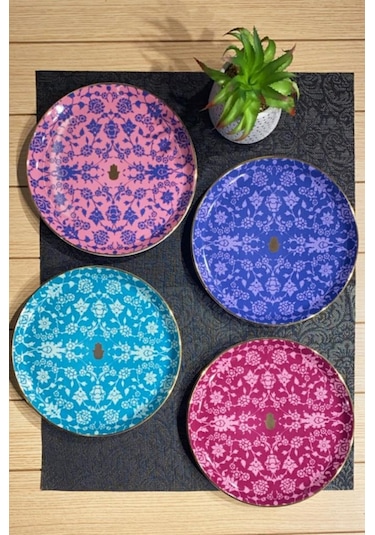 Porland Glamorous 4'lü Düz Tabak Seti 24 Cm N11.20244