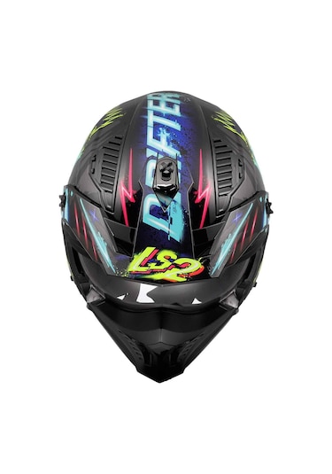 Ls2 Drifter Rayz Açık Kask Mavi - Siyah