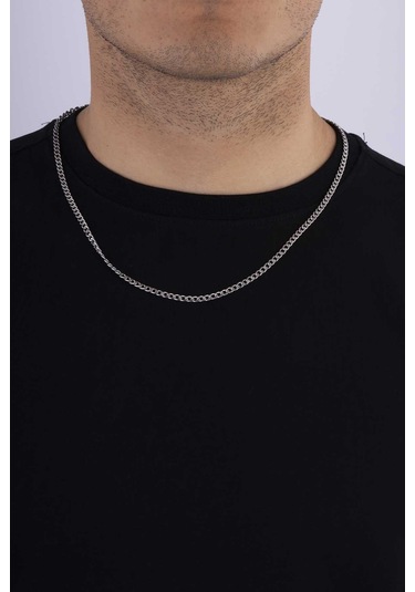 Gümüş Pazarım Klasik Model Standart Kesim Gurmet Erkek Çelik Zincir Çok renkli