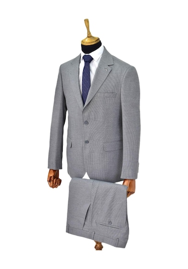 Suitmen Erkek 4 Drop Çift Yırtmaçlı Takım Elbise Bgl-st04565 Açık Gri