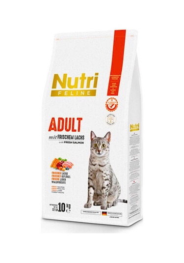 Nutri Feline Somonlu Yetişkin Kedi Maması 10 KG