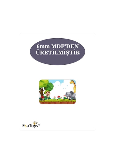 Ahşap Çocuk Puzzle 6 Parça-72