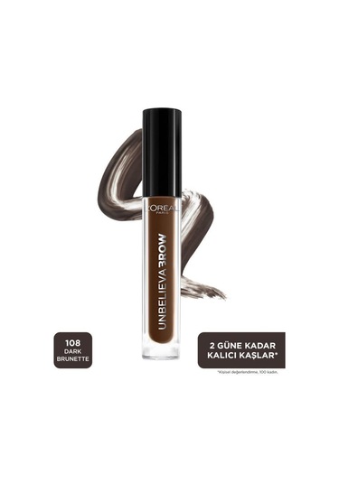 L'Oreal Paris Unbelieva Brow Long Lasting Brow Gel - 108 Dark Brunette