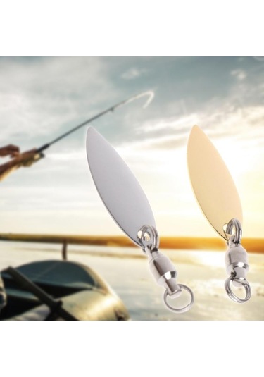 PROFISHER 5 Adet Gold Fırdöndülü Metal Kaşık 1,1 gr 3,7 cm