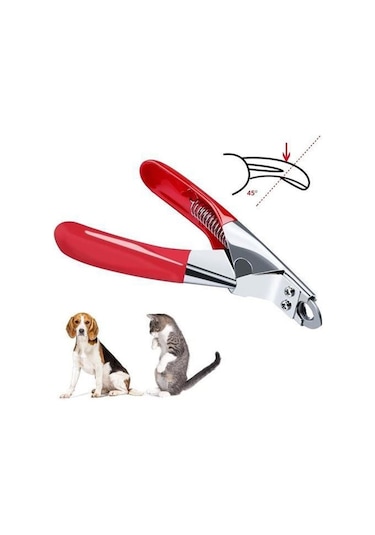 Çelik Uçlu Kedi Köpek Tırnak Makası 12 Cm