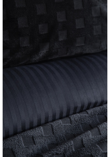 King Size Times Black Unique Touch Nevresim Takımı Siyah