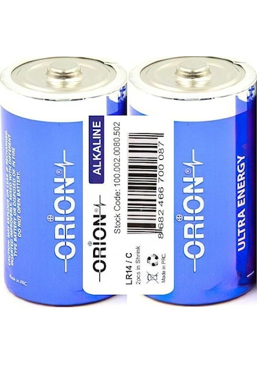 Orion C/Lr14 Alkalin Orta Boy C Pil 2'li