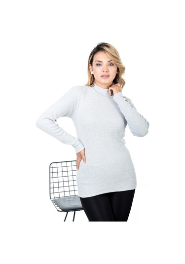 Belifanti Collection Kadın Yarım Balıkçı Yaka Kazak