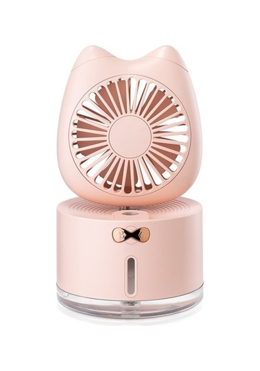 Bd-mm1 Kedi Şekli Ev Masaüstü Sprey Nemlendirici Fan Pink Dw3h7m Pembe