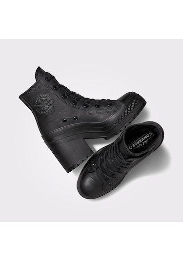 Converse Chuck 70 De Luxe Leather Deri Unisex Siyah Sneaker Düz A06145c Siyah