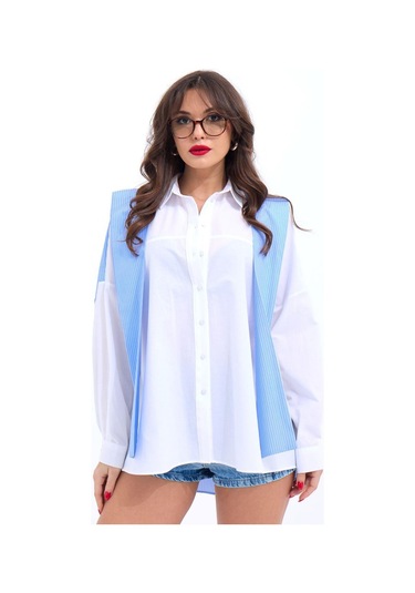 6749 Gömlek-dallas Çizgili Dallas Çi Zgi Li