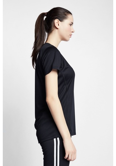 Lescon Kadın Kısa Kol Tshirt 22s-2204-22b Siyah