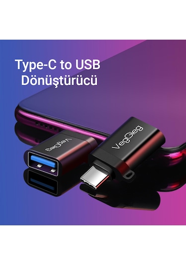 Veggieg Type-c To Usb 3.0 Çevirici Dönüştürücü Adaptör
