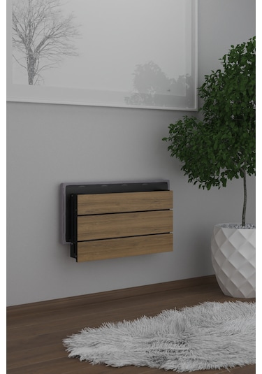 Mimoza Çok Amaçlı Döşemeli Tabure Ceviz