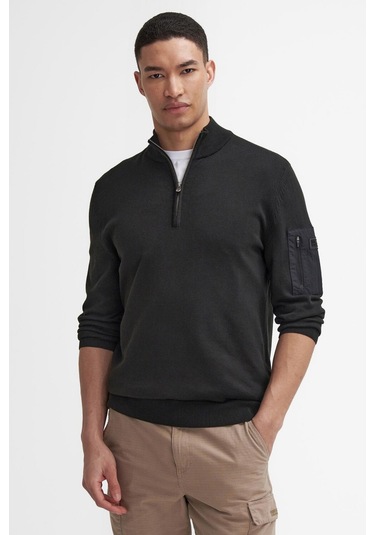 B.ıntl Blades Pamuklu Yarım Fermuarlı Kazak Bk11 Black-bk11 Black Siyah