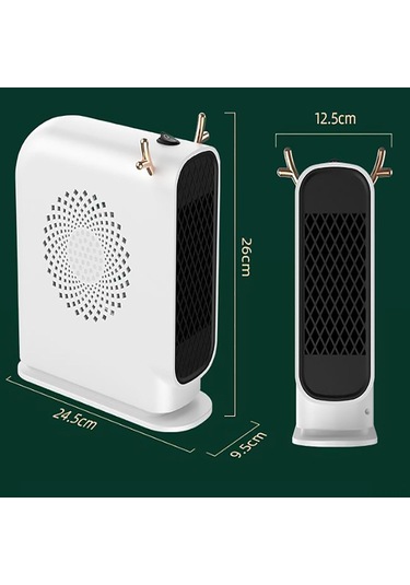 Yifomall Hızlı Isıtıcı Ev Ofis Kullanıma Uygun 500w Allüminyum Tel 1 Saniye Isı Veren Mini Sıcak Hava Bloweri Beyaz