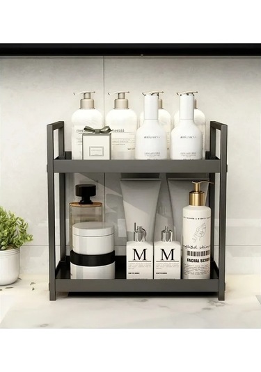 Maoyaya Çift Masa Depolama Rafı Mutfak Düzenleyici Banyo Tezgahı Parfüm Çok Renkli Çok Renkli
