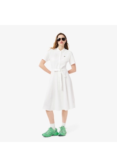 Lacoste Kadın Elbise Ef9621-001 BEYAZ