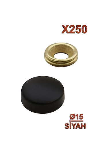 Metal Vida Kapama Q15 Siyah 250 Adet