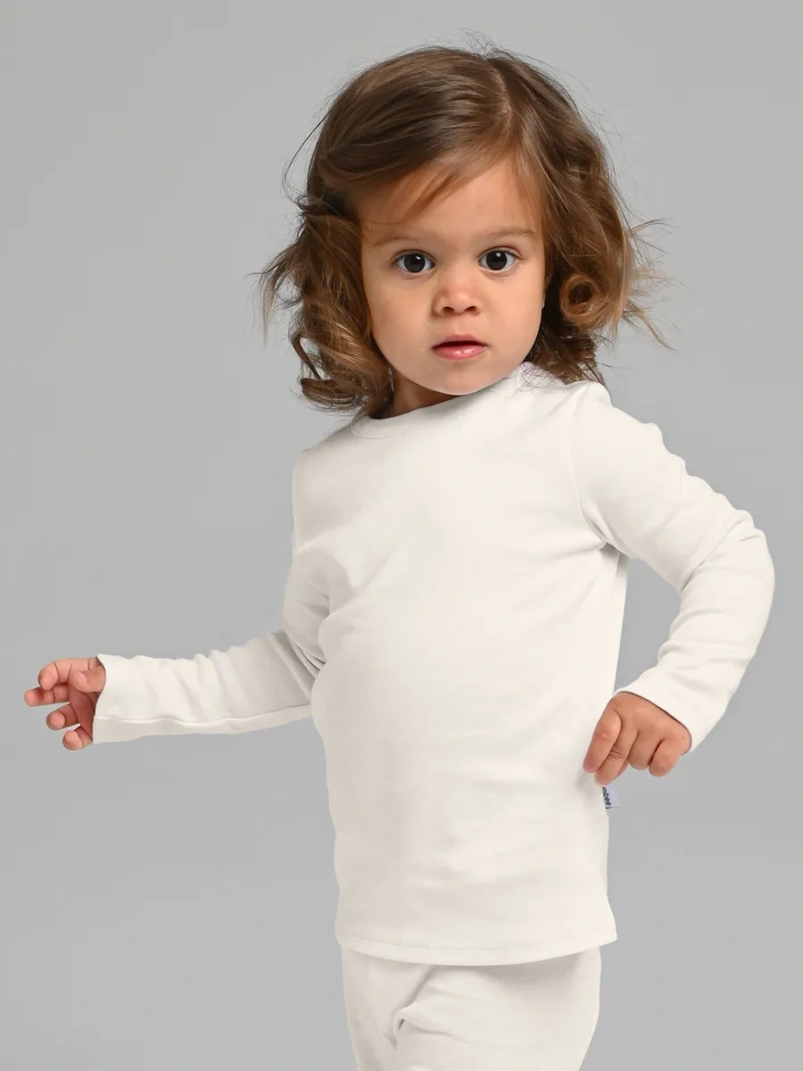 Loombee Çocuk Uzun Kollu Tişört Seti 3'lü 429243300 Sütlü