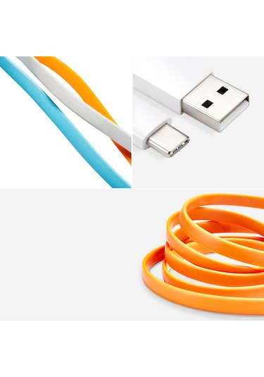 Yaozixa Xiaomi Gri Type-c Hızlı Şarj Ve Veri Kablosu 5v/2.1a 1.2m - Sabit Aktarım, Tpe Malzeme, Samsung/oneplus/uyumlu