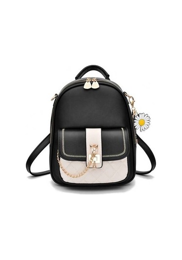 Şık Ve Konforlu Deri Sırt Çantası, Geniş Hacimli Kadınlar İçin Günlük Kullanım Çantası, Tek Omuz Askılı Modeller, Öğrenciler Ve Çalışanlar İçin Pratik Çapraz Body Çanta Siyah