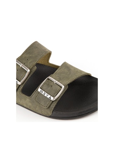 Muya Nova Anatomik Dört Mevsim Erkek Terlik Haki 44 Haki