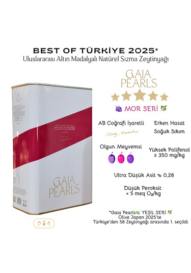 Milas Memecik Erken Hasat Soğuk Sıkım Mor Seri 3 L Teneke