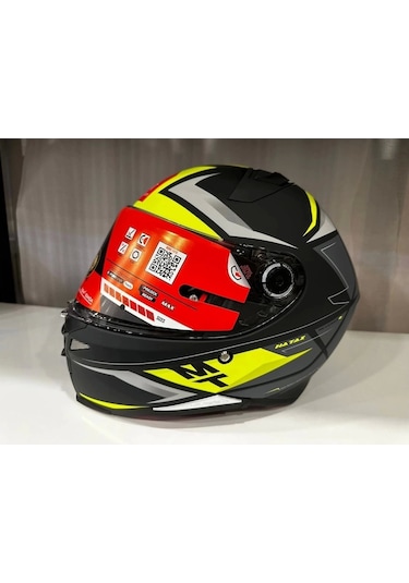 Mt Helmets Mt Revenge 2 S Hatax C3 Motosiklet Kaskı Mat Sarı