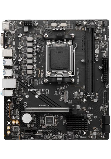Msı Pro A620m-b Ddr5 6800mt/s 1xvga 1xhdmı 1xm.2 Usb3.2 Matx Am5 Amd Am5 9000/8000/7000 Serileri İle Uyumlu