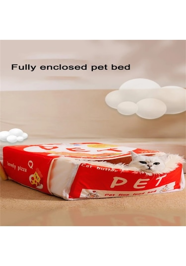 Geeroyoo Tamamen Kapatılmış Bisküvi Kutusu Kedi Yatağı Güvenli Japon Stil