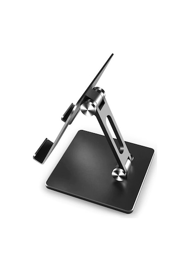 Ally Mt134 Alüminyum Masaüstü Ayarlanabilir Tablet Tutucu Masa Standı - Füme