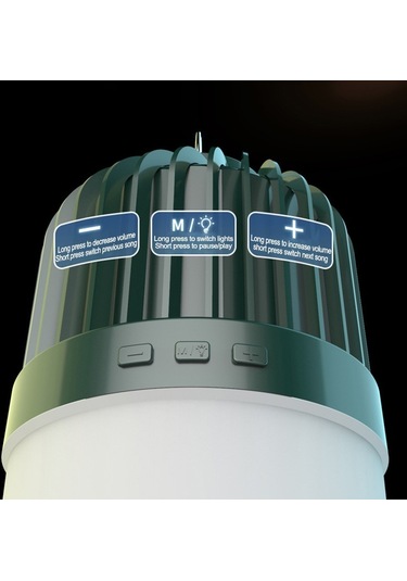 Butu HS-LY01-V1 Led Fener Kamp Parlak Çadır Işıklı Taşınabilir Bluetooth Hoparlör