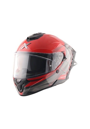 Axor Brutale Surges Full Face Kapalı Kask Parlak Kırmızı - Siyah