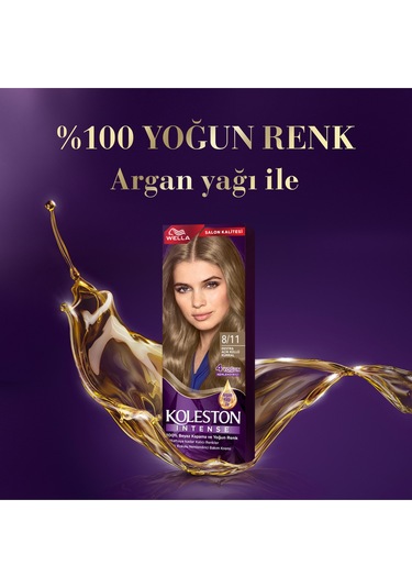 Koleston Intense 8/11 Ekstra Açık Küllü Kumral Saç Boyası