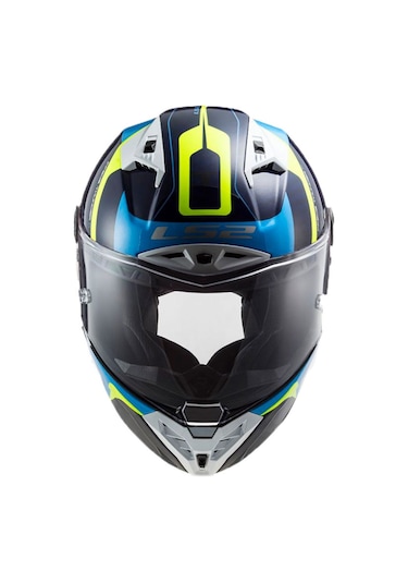 Ls2 Thunder Racıng 1 Kask Mavi-Neon Sarı