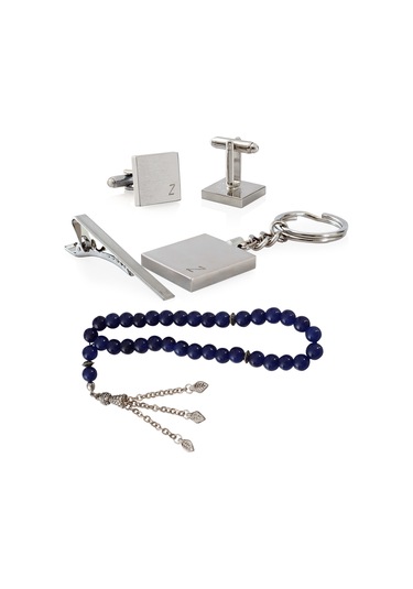 Zekupp Z Harfli Kol Düğmesi. Anahtarlık.  Kravat Tutucu ve Tespih.