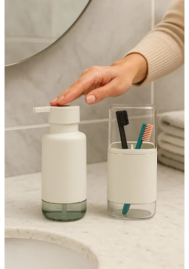 Periboia 2'li Sıvı Sabunluk Ve Diş Fırçalık Seti Diğer
