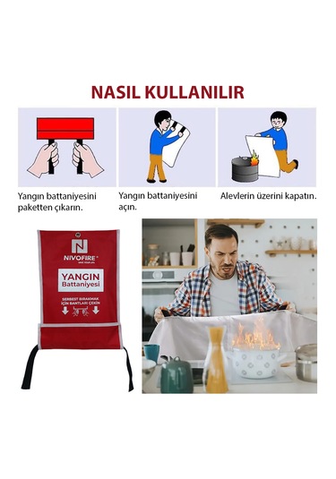Yangın Battaniyesi 100x150cm