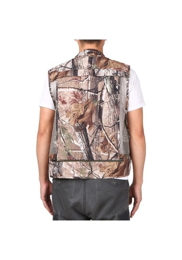 Artfulabode Yelek Yeleği Yaz Yaprak Kuruyan Kamuflajı Kamuflaj Hızlı Fotoğrafçılığı File Çok Cepli Ceketler Balıkçılık Zt Kamuflaj