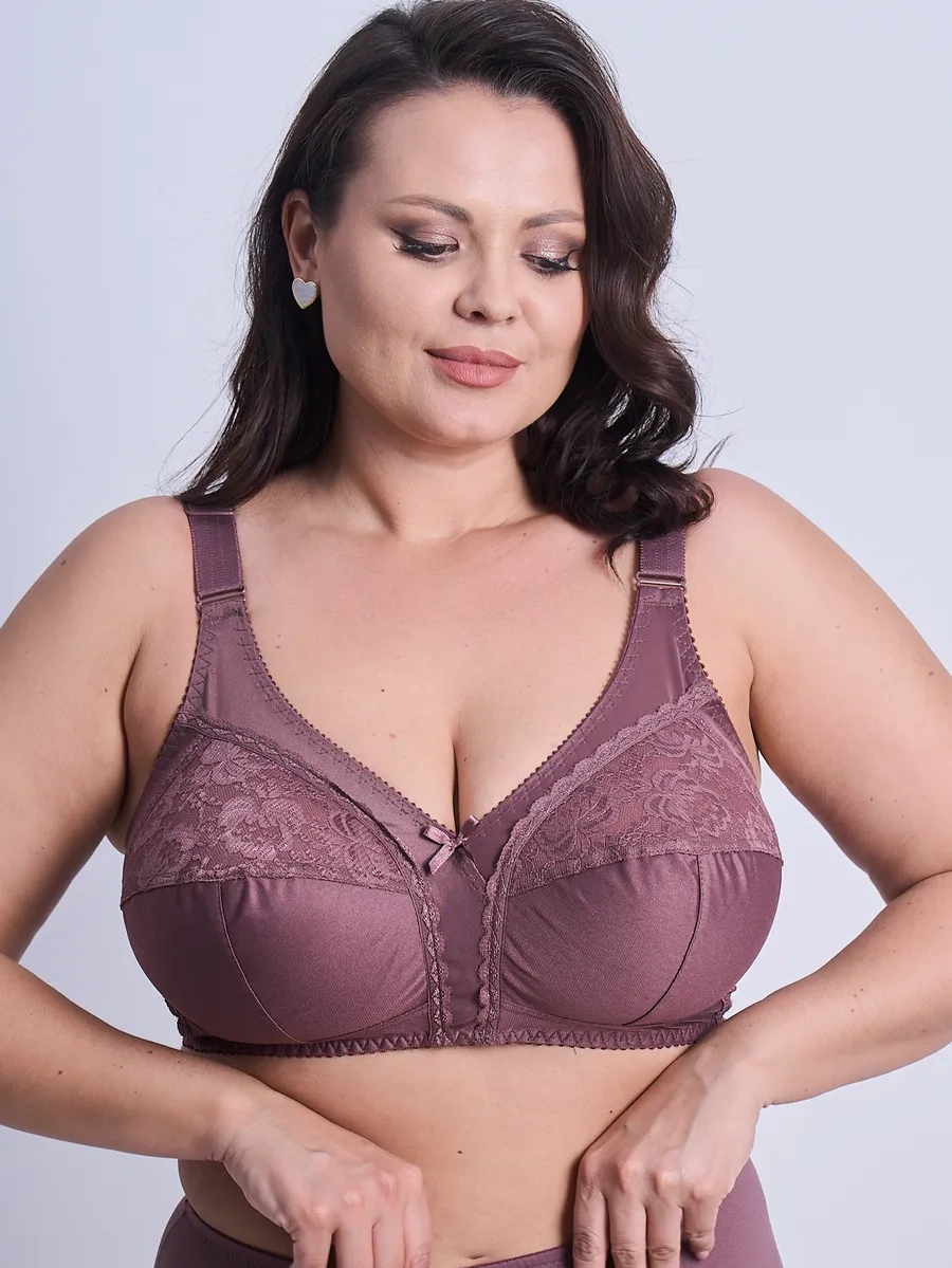 Lavandına Büyük Beden Kadınlar İçin Korsesiz Sütyen 413994272 Kahve