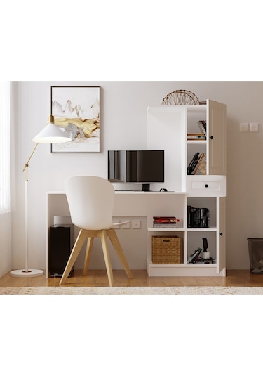 Rabi Mobilya İzel Country Çalışma Masası Beyaz